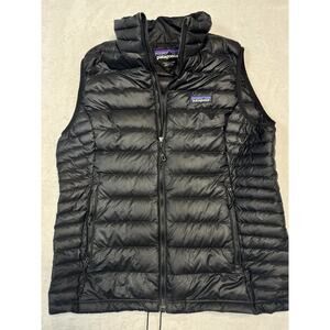 Patagonia Down Nano Puffer Vest Women’s Size Large Black EUC
